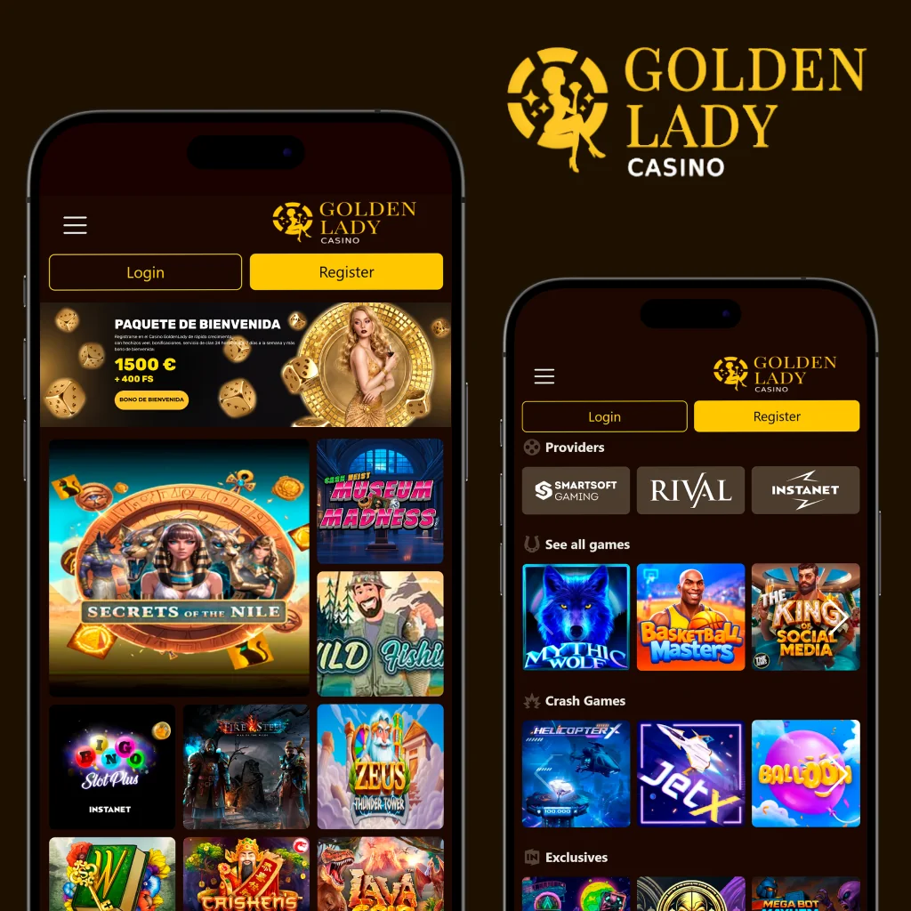 Golden Lady Casino en dispositivos móviles